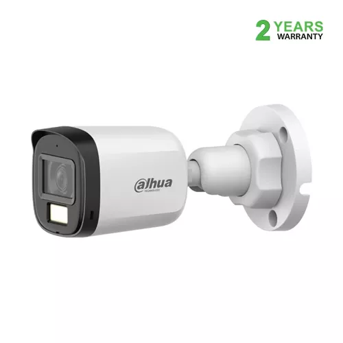 Dahua DH-HAC-B1A21P-U-IL-A (3.6mm) (2.0MP) Smart Dual Light HDCVI Fixed Bullet CC Camera (Built in Audio)
